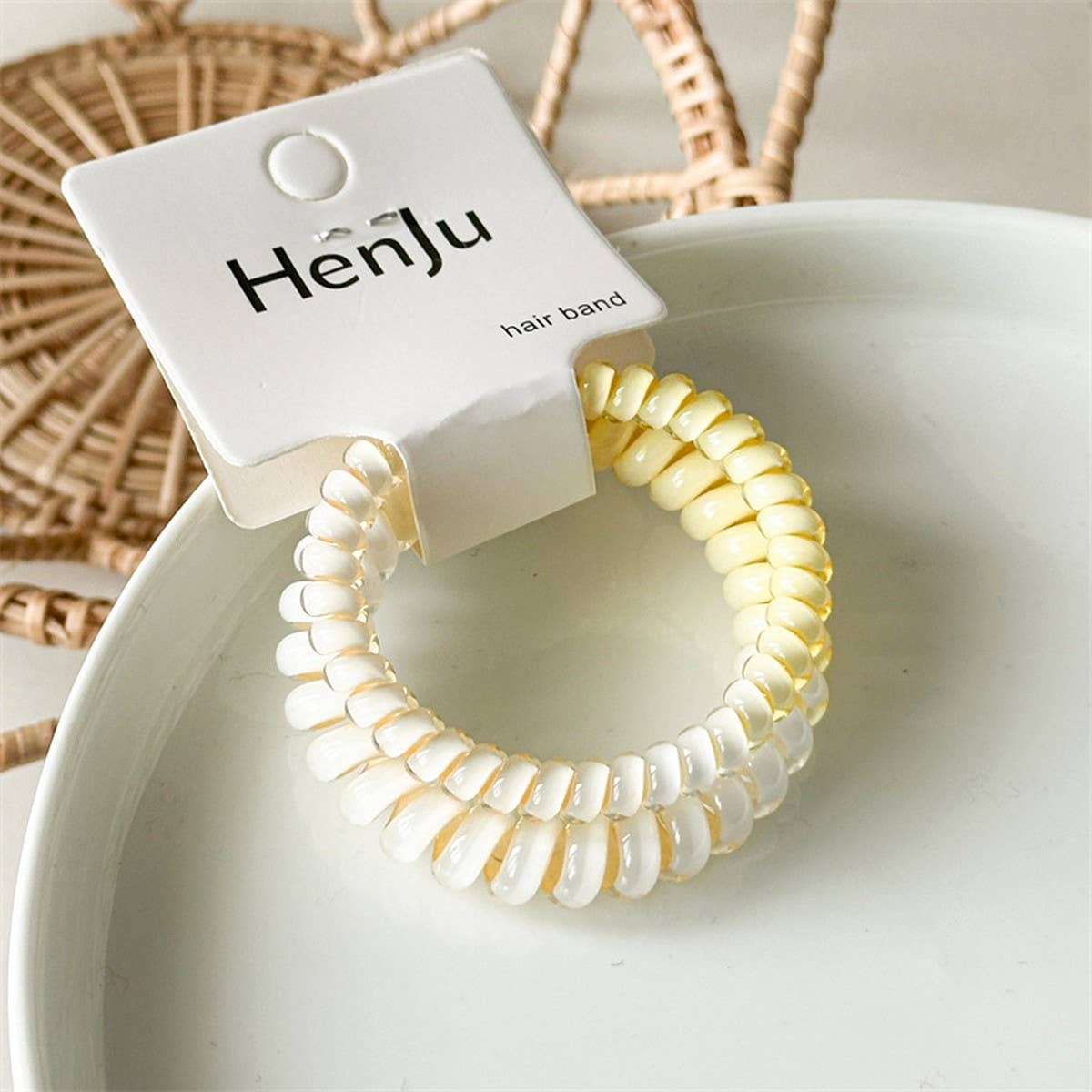 COLORFUL GRADIENT TELEPHONE LINE HAIR BAND_CWAHA1370