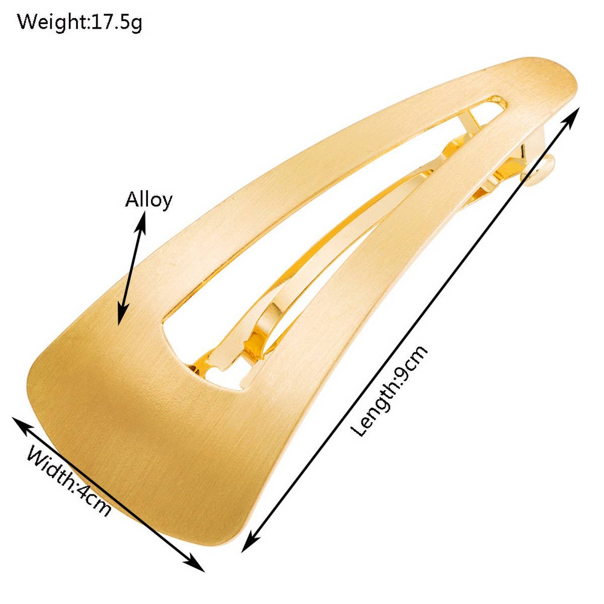 FASHIONABLE METAL HAIR CLIP WITH GEOMETRIC DESIGN_CWAHA6239