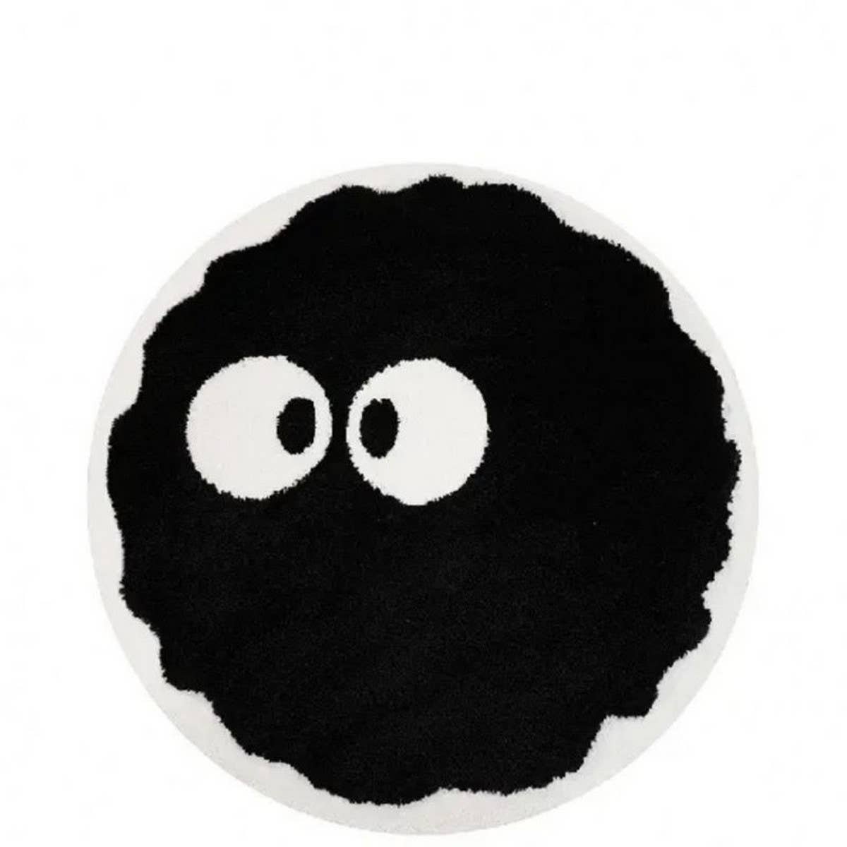CUTE SOOT PLUSH ROUND RUG CARTOON FLOOR MAT_CWMM7510
