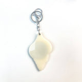 CREATIVE SEASHELL ROUND MIRROR KEYCHAIN ACRYLIC_CWMM6377