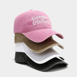 Stylish Soft Brim Baseball Cap With Letter_Cwah04608