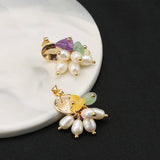 NEW HIGH END RETRO NATURAL PEARL EARRINGS_CWAJE3782
