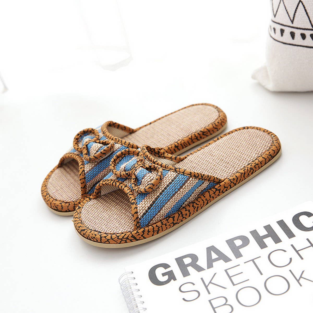 SILENT INDOOR SLIPPERS WITH SOFT DOUBLE FABRIC_CWSHF0170