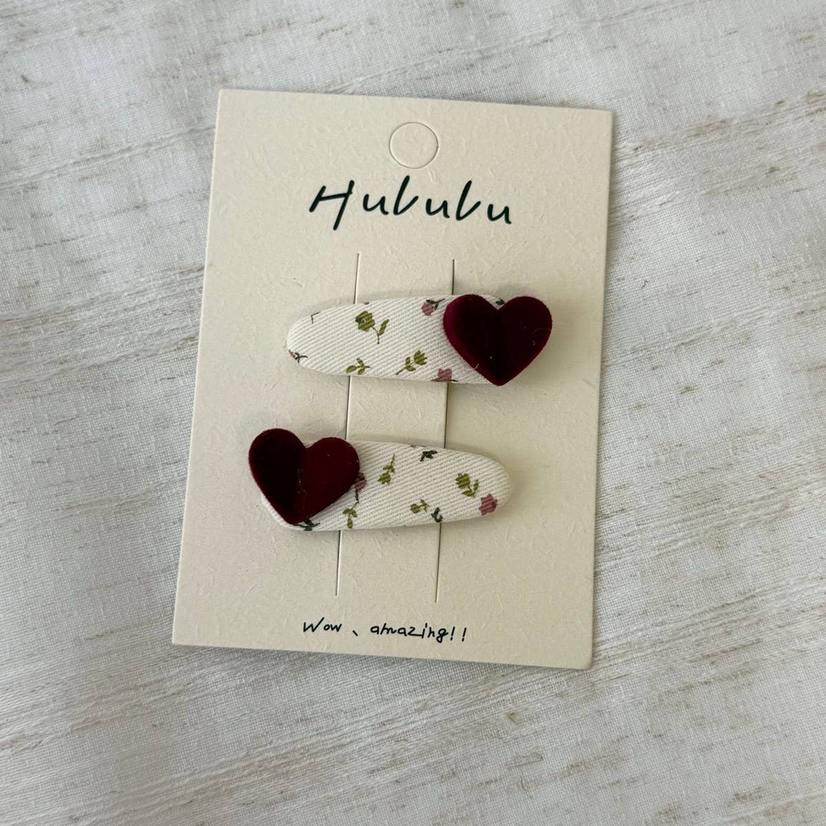 Plaid Bb Clip Rhinestone Hairpin Set Of Two_Cwaha07907