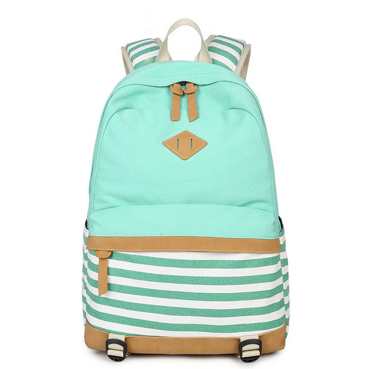BACKPACKS FOR SCHOOL STRIPED CANVAS LAPTOP BAG_CWAB5510