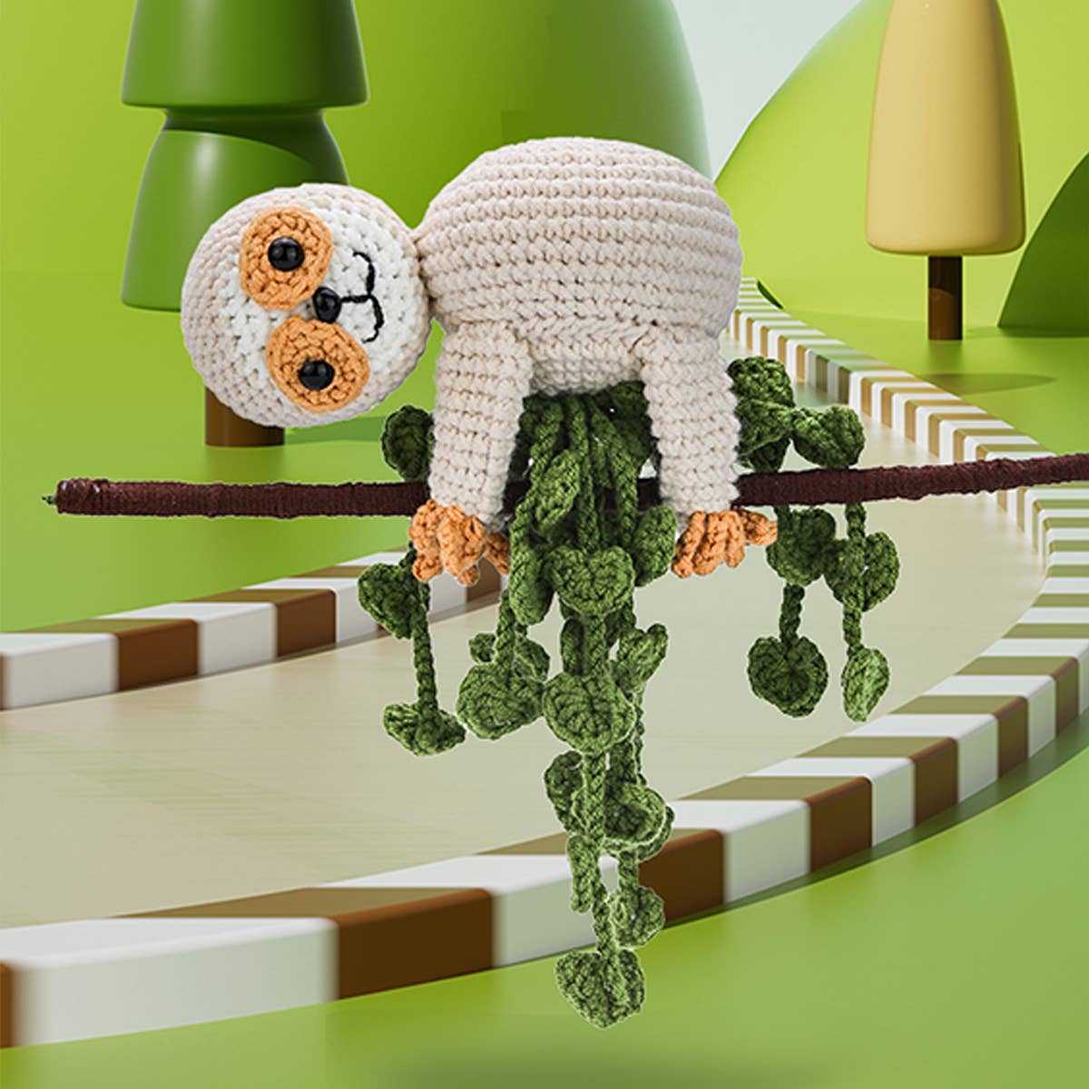 CUTE SLOTH CROCHET MATERIAL BAG_CWMM0824