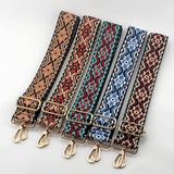 GEOMETRIC EMBROIDERY ADJUSTABLE BAG STRAP_CWMM0366