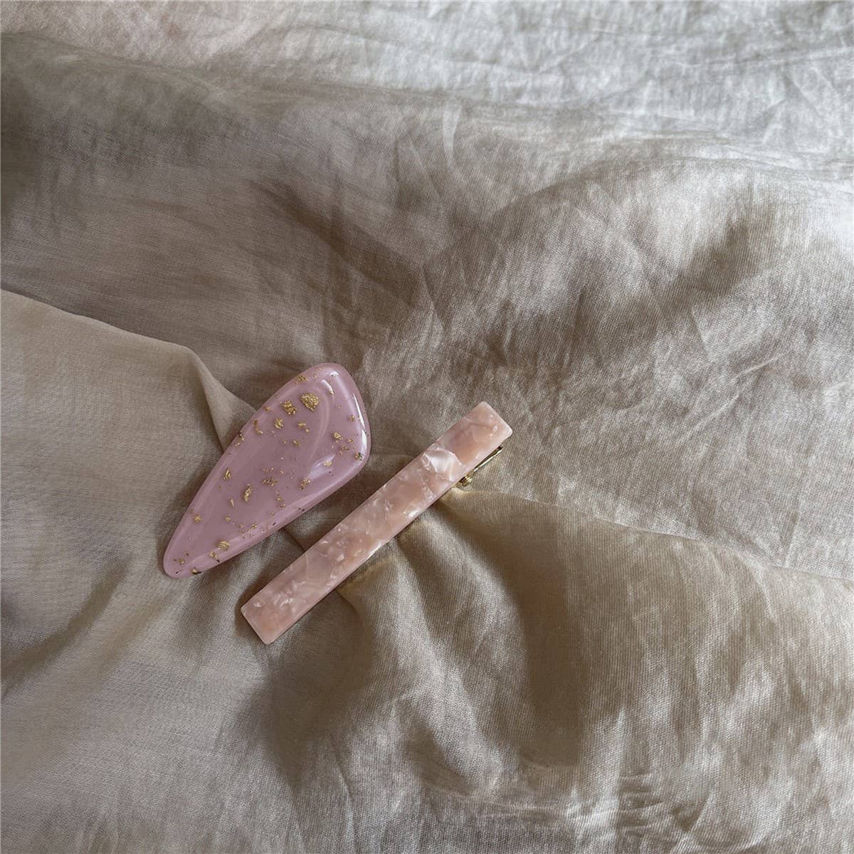 DUCKBILL HAIR CLIP MARBLE PATTERN HAIR CLIP_CWAHA3962