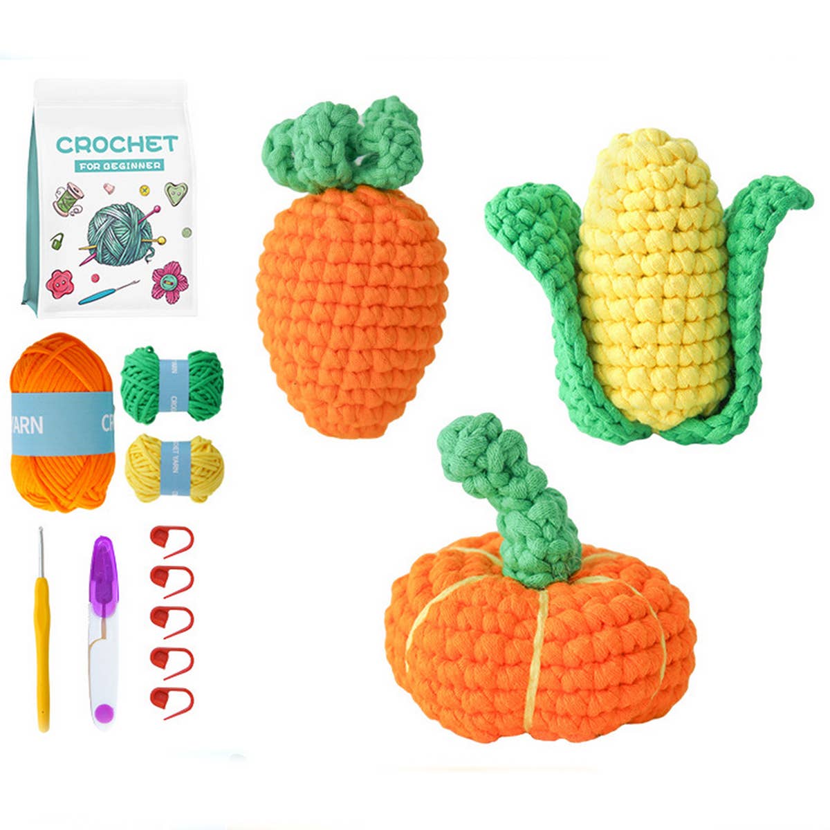 CROCHET MATERIAL BAG VEGETABLE SET_CWMM0839