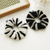 RETRO STRIPED LARGE INTESTINE HAIR TIE_CWAHA0793
