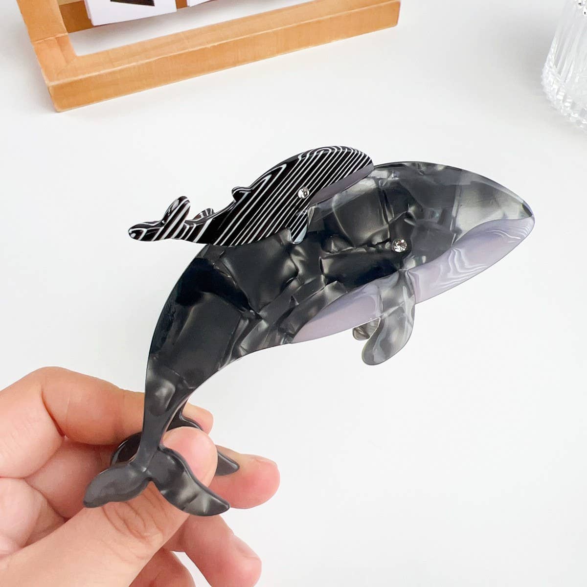 Cartoon Whale Personality Aesthetic Hairpin_Cwaha1490