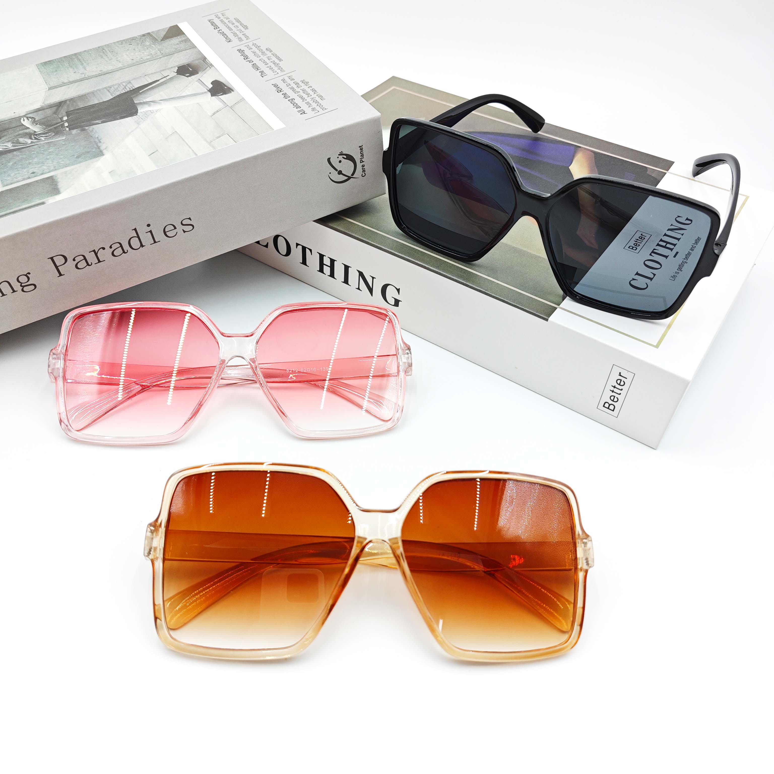 STREET SHOOTING SQUARE LARGE FRAME SUNGLASSES_CWASG0121