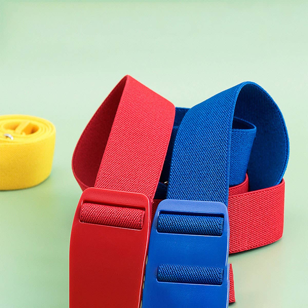 SOLID WOVEN BUCKLELESS ELASTIC WAISTBAND_CWABE0674