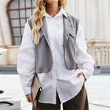 Wear A Suit Waistcoat Button Up Cardigan Top