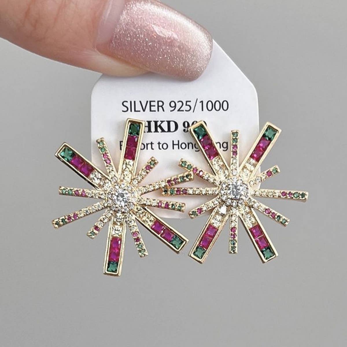 PERSONALIZED FIREWORKS EARRINGS_CWAJE1518