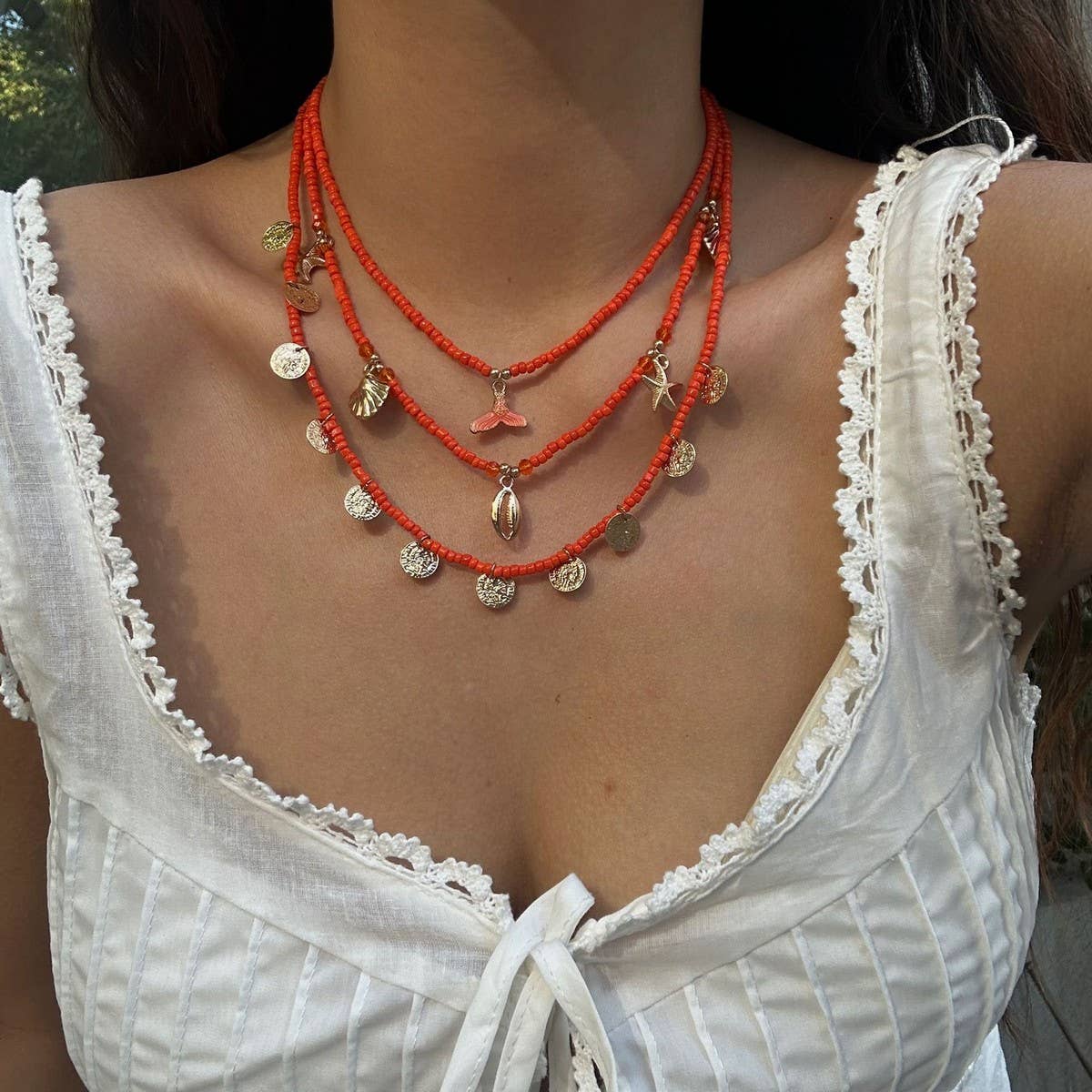 Vintage Tassel Pendant Alloy Multi-Layer Necklace_Cwmm3182