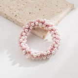 Gold Thread Pearl Elastic Hair Tie For Women_Cwaje05910