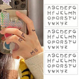 COUPLE CAT LETTER TATTOOS WATERPROOF LASTING_CWMM8223