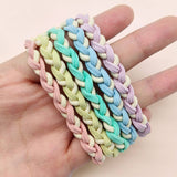CANDY COLOR TWISTED HAIR TIES CUTE RUBBER BANDS CWAHA0339