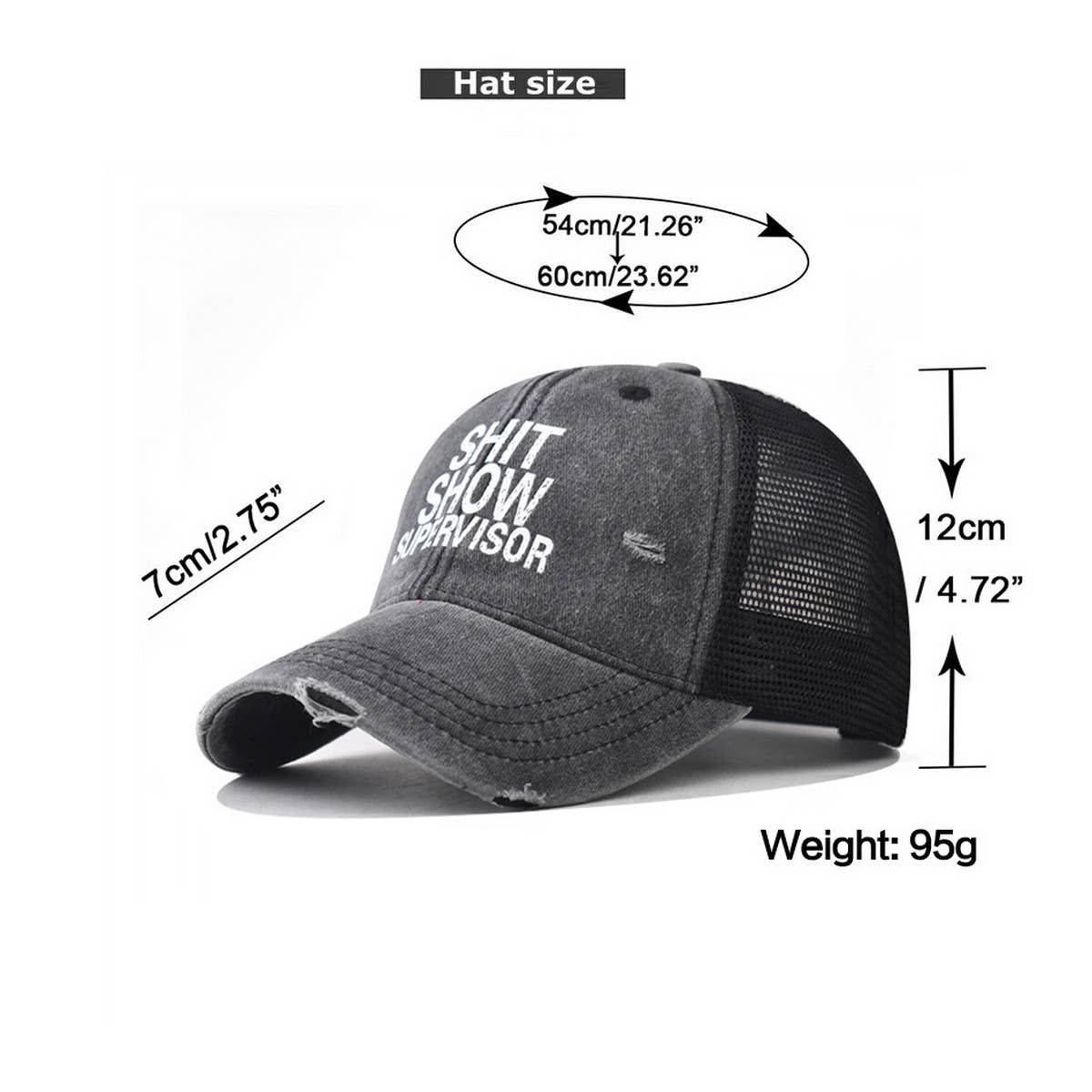 NEW OUTDOOR VISOR LETTER PRINT TRUCKER HAT_CWAH1368