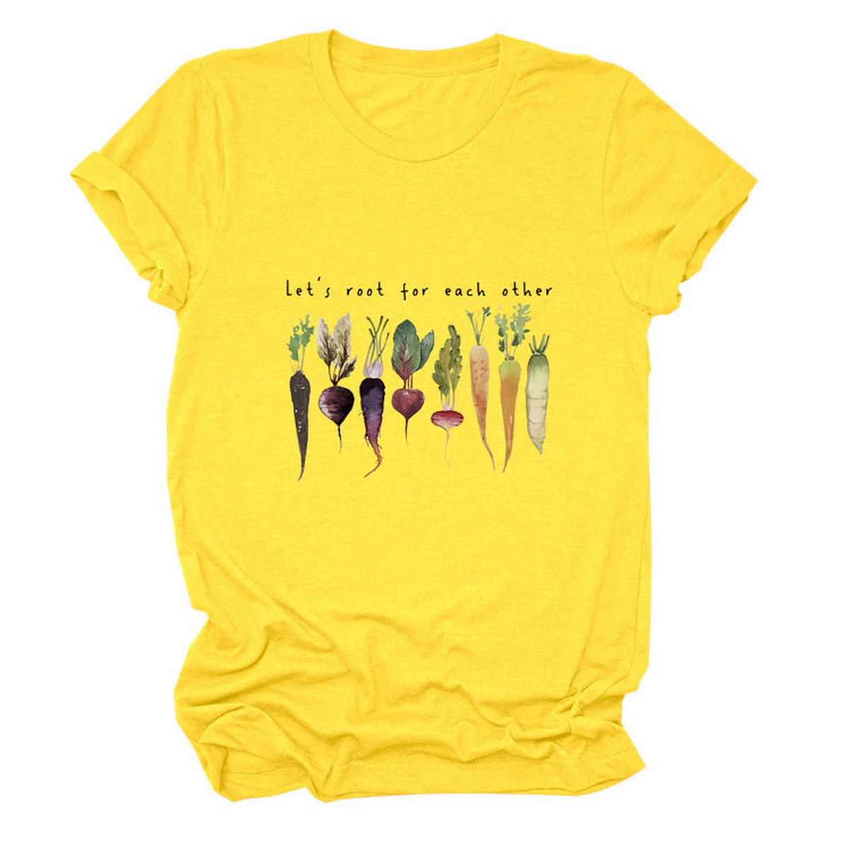 Womens Crew Neck Tee With Posi Ve Quote_Cwtts1478