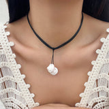 BEACH ALL MATCH SHELL TASSEL NECKLACE_CWAJE1821