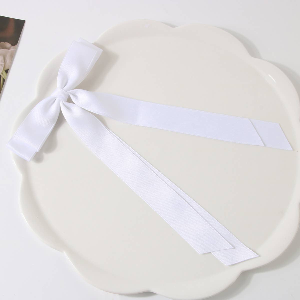 DOUBLE LAYERED BOW HAIR CLIP_CWAHA1047