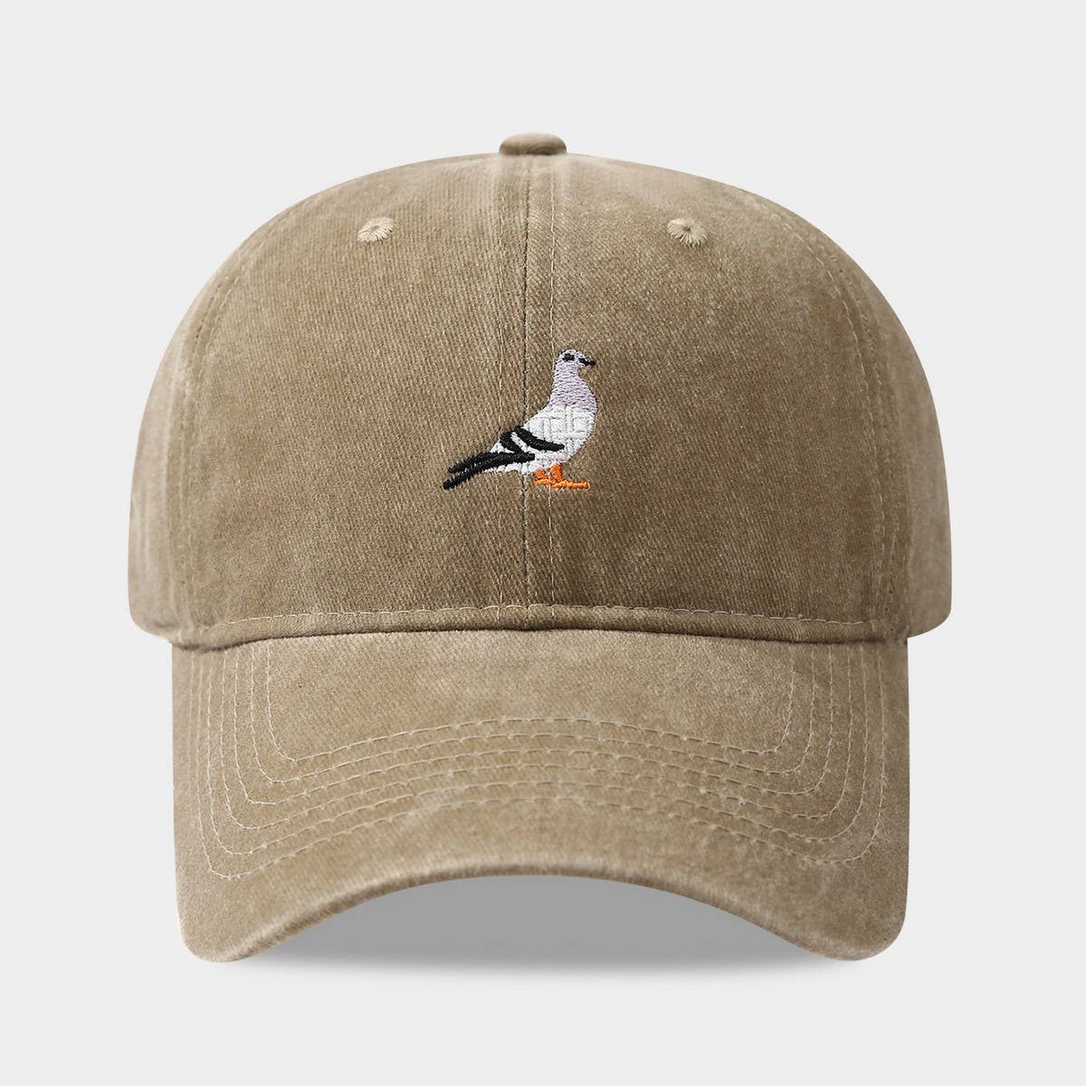 Dove Embroidered Washed Sun Baseball Cap_Cwah04644
