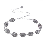 SUMMER FASHIONABLE OVAL BUCKLE WAIST CHAIN_CWABE0487