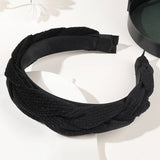 4PCS COLOR BLOCK WEAVE DETAIL HEADBAND_CWAHA0236