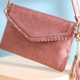 Fashionable Shoulder Crossbody Bag With Tassels_Cwab1814