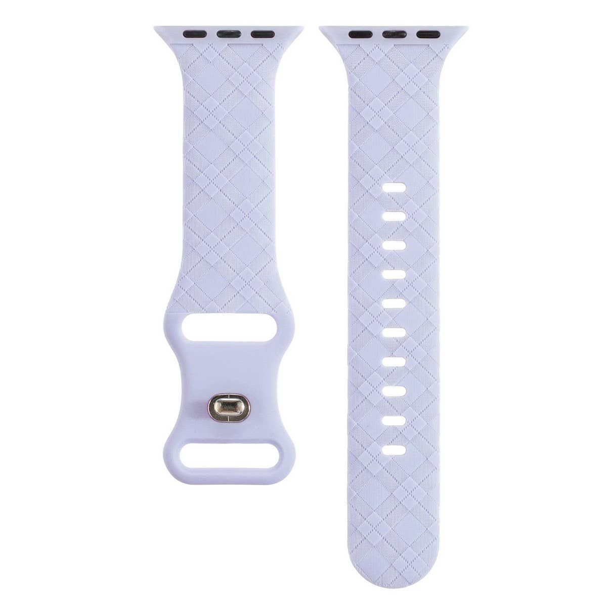 APPLE WATCH9 1 ENGRAVED CHECKERED SILICONE STRAP_CWWW0052