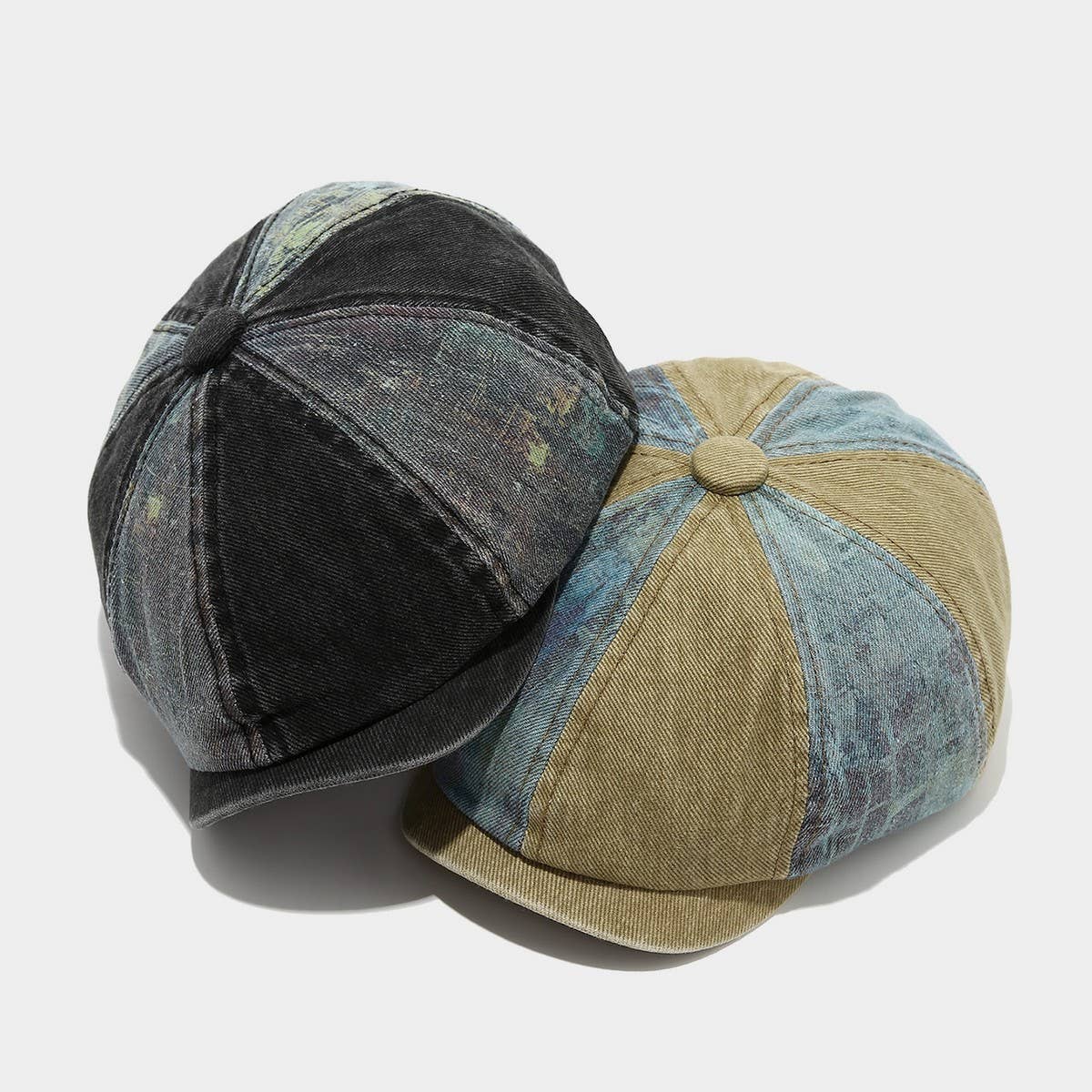 Vintage Washed Newsboy Cap For Men Women_Cwah04572