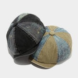 Vintage Washed Newsboy Cap For Men Women_Cwah04572