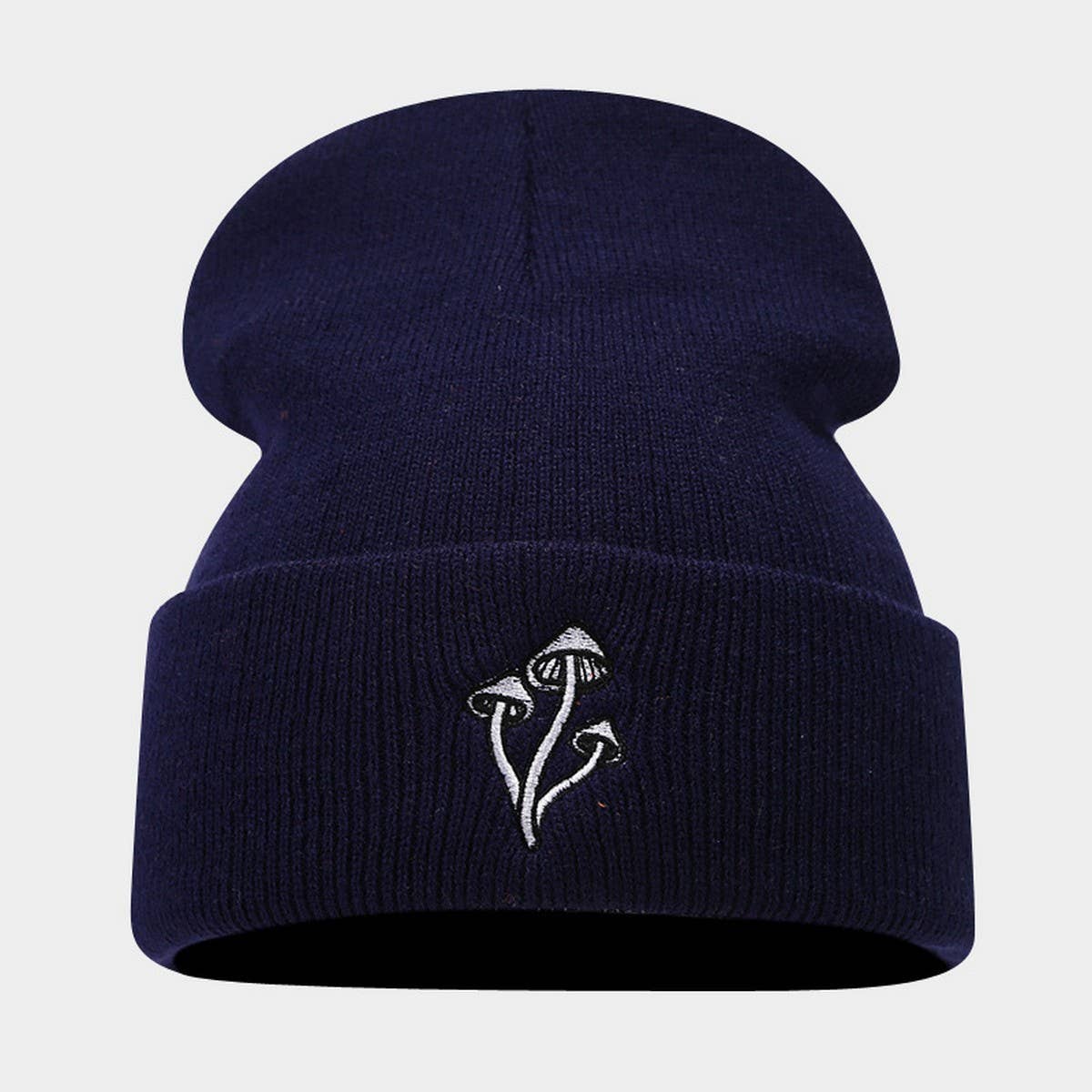 MUSHROOM EMBROIDERED KNITTED HAT SIMPLE _CWAH2089