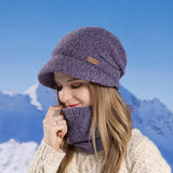 Winter Warm Knitted Hat And Scarf Set_Cwasc1123