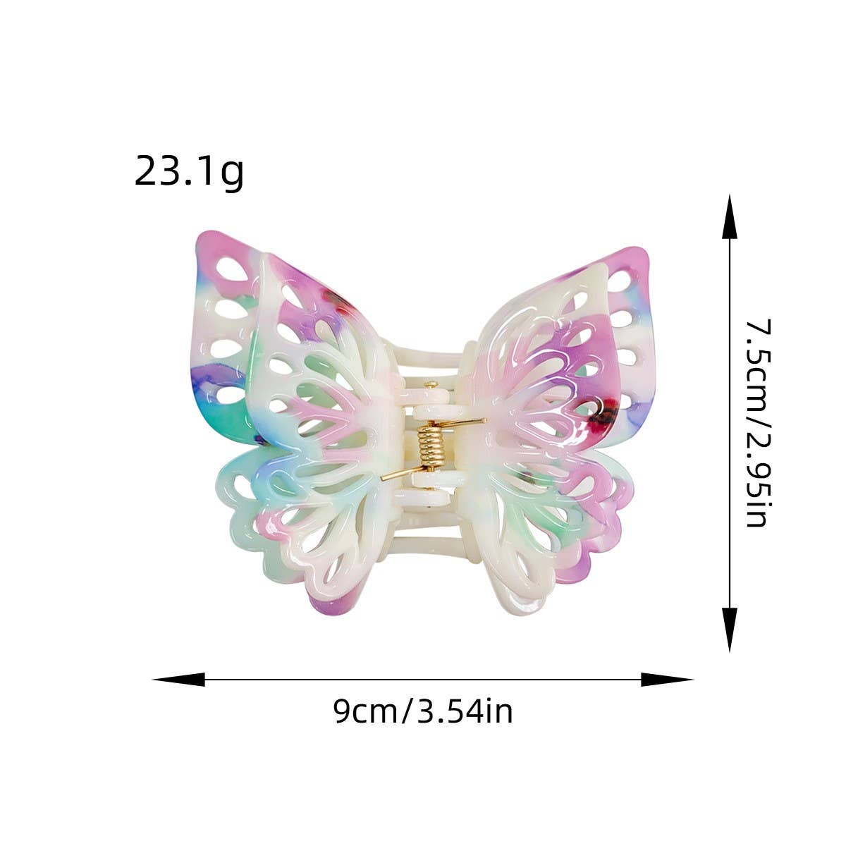 INK STYLE HOLLOW BUTTERFLY HAIR CLAW FAIRY CLIP_CWAHA1582