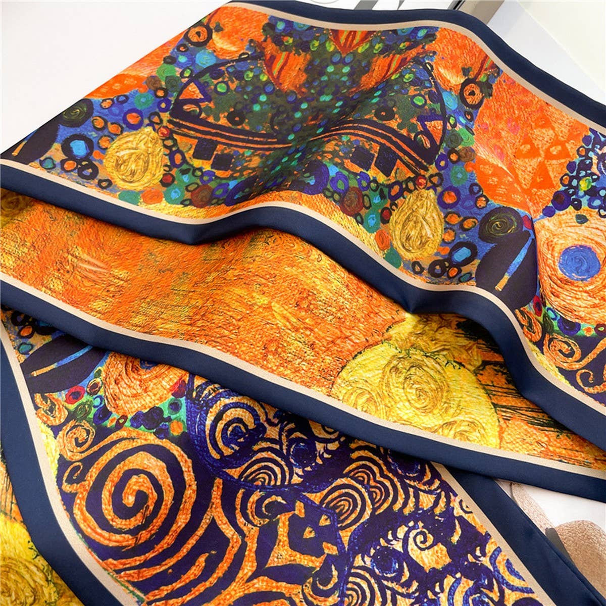 FASHIONABLE AND VERSATILE DOUBLE LAYER HEAD SCARF_CWASC1513