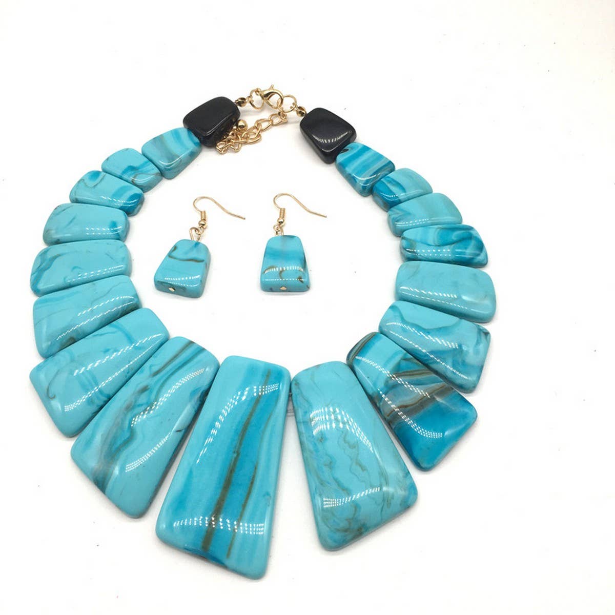 RETRO PERSONALITY RESIN GEOMETRIC NECKLACE_CWMM4726