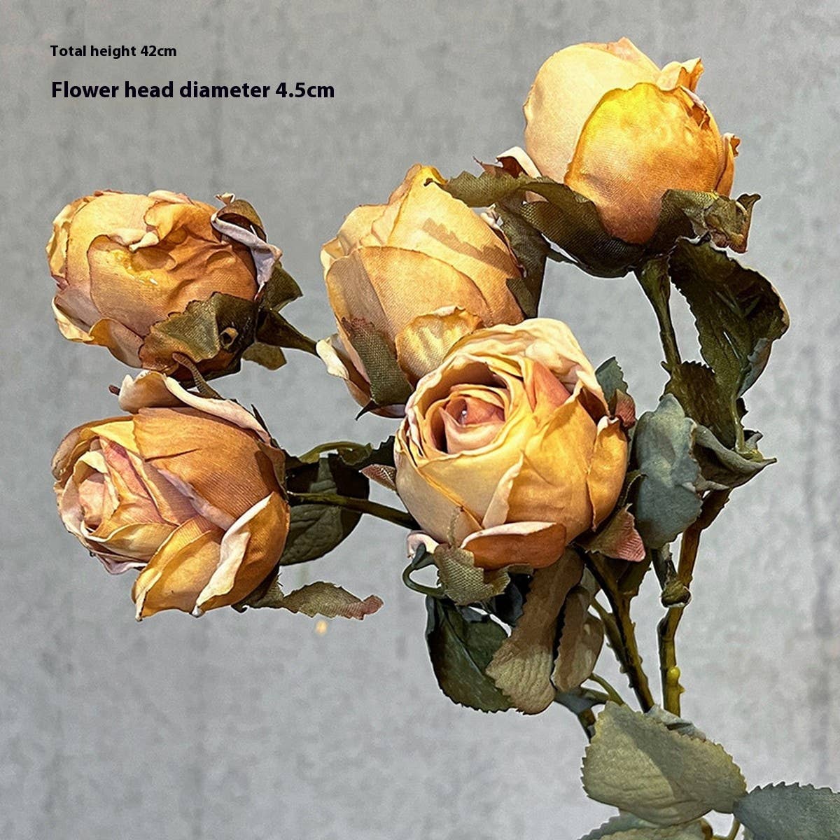 HIGH END BURNT EDGE ROSE BOUQUET FOR TABLE DECOR_CWMM6588