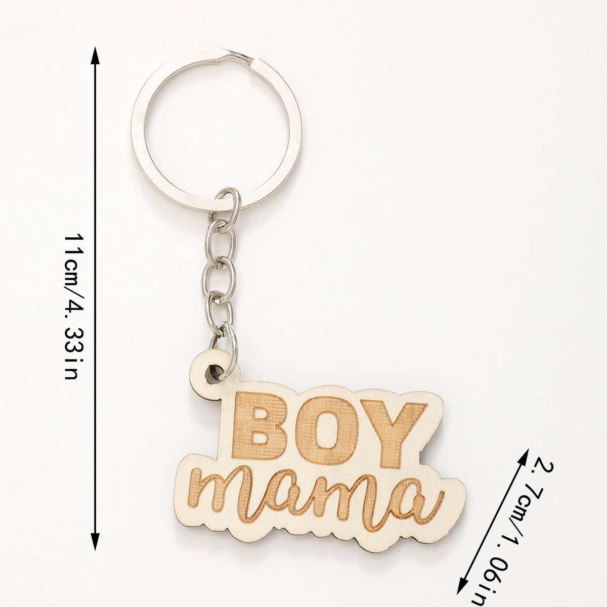 CREATIVE SMALL PENDANT PUZZLE WOODEN KEYCHAIN_CWMM0573
