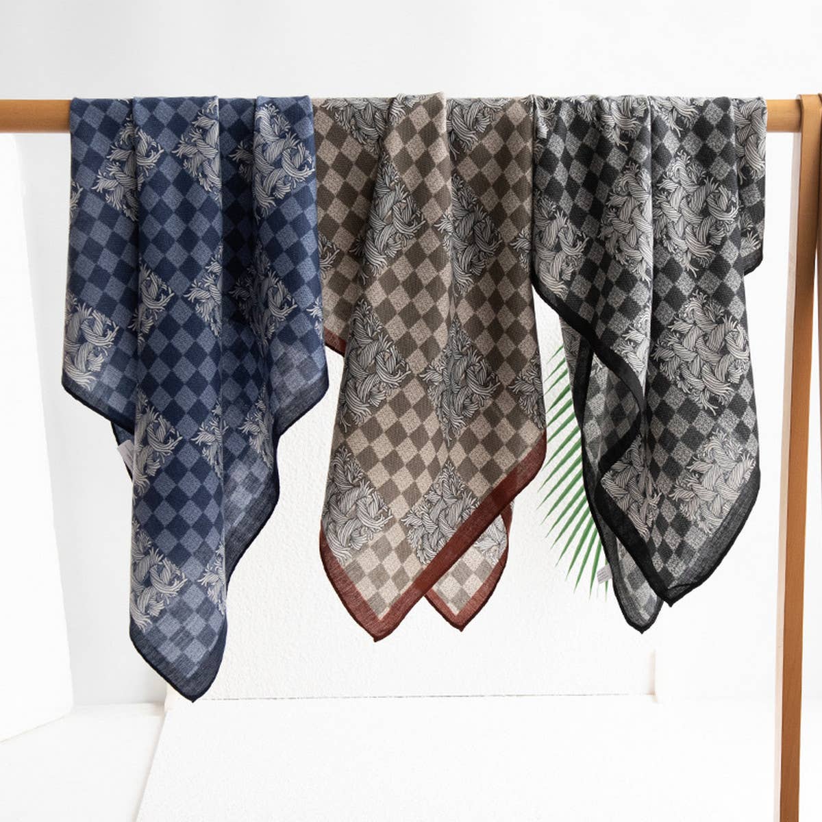 2024 New Plaid Printed Square Scarf_Cwasc0927