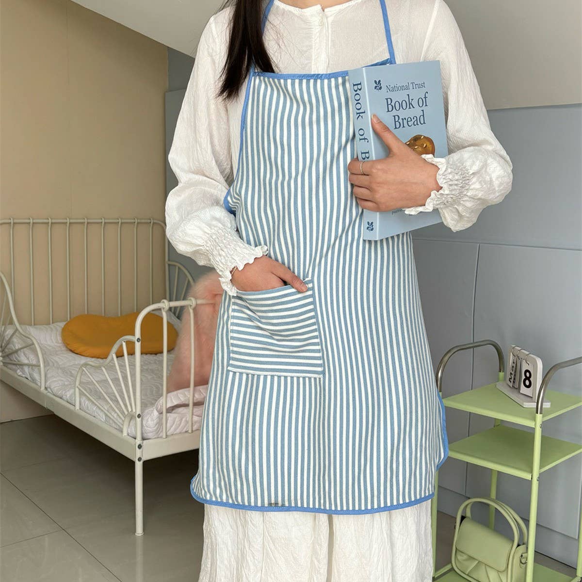 Towel Fabric Small Fresh Apron Cafe Work Apron_Cwmm5812