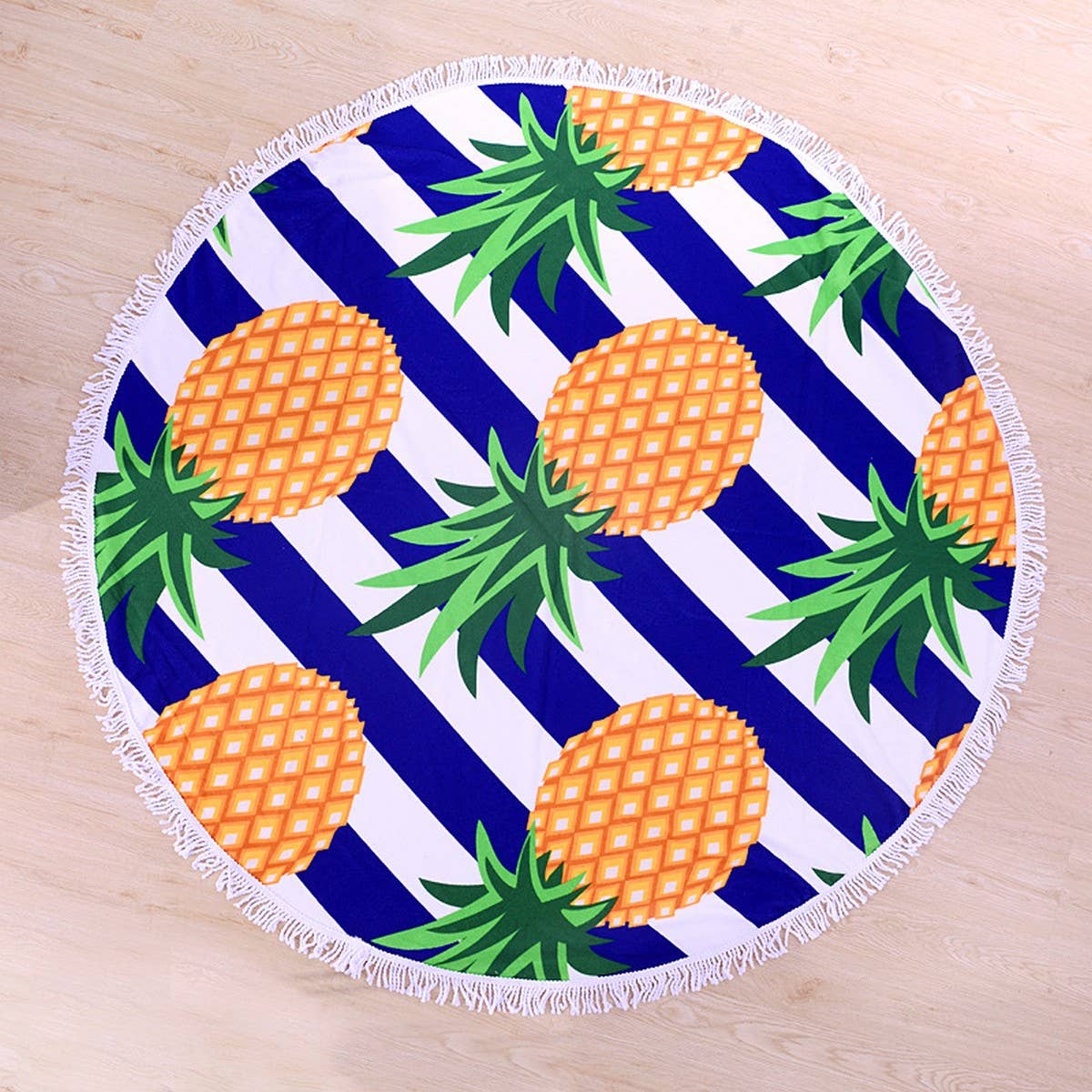 ROUND MICROFIBER TASSEL BEACH TOWEL BLANKET_CWMM7602