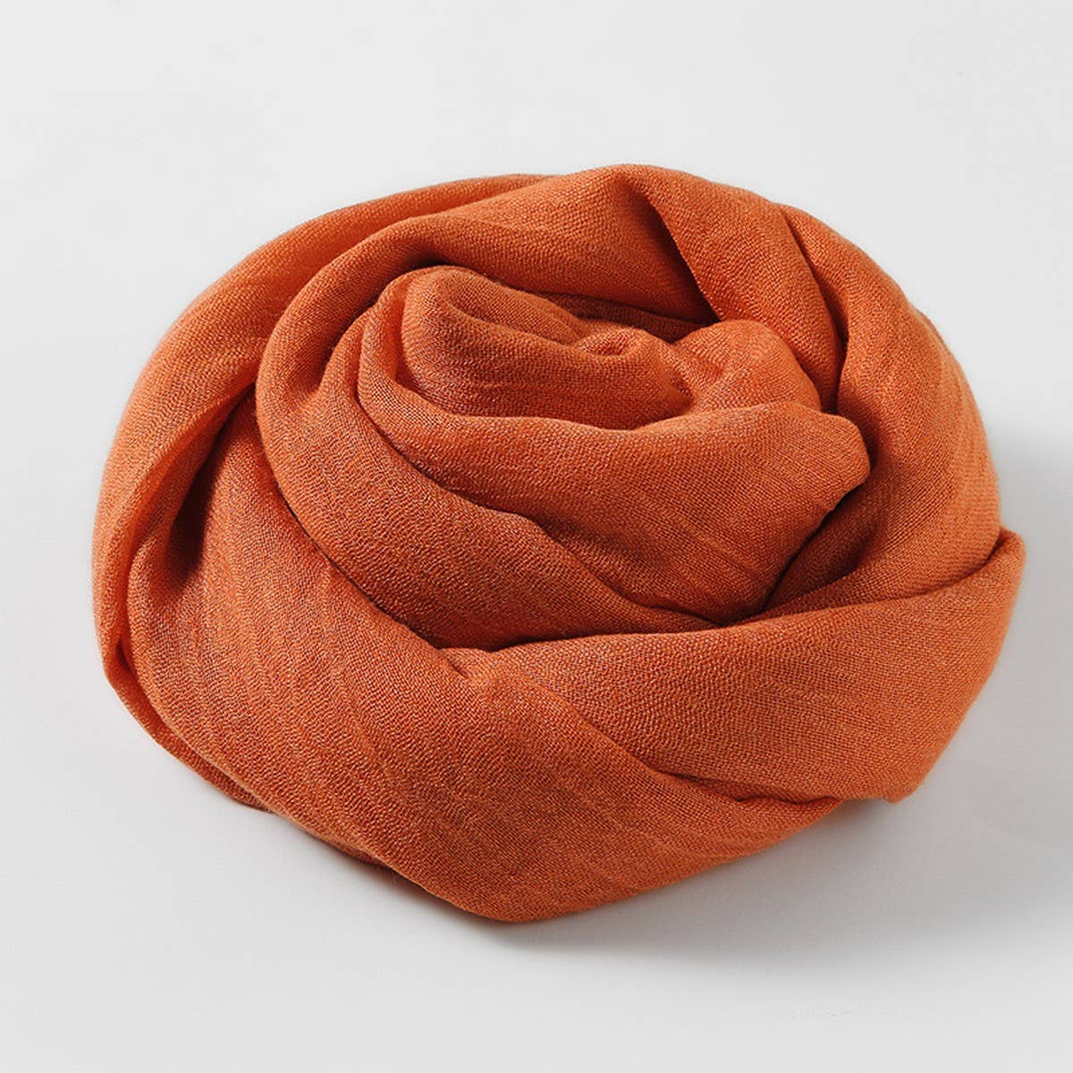 SOLID COLOR LONG LIGHTWEIGHT SCARF WRAP SHAWL_CWASC0204