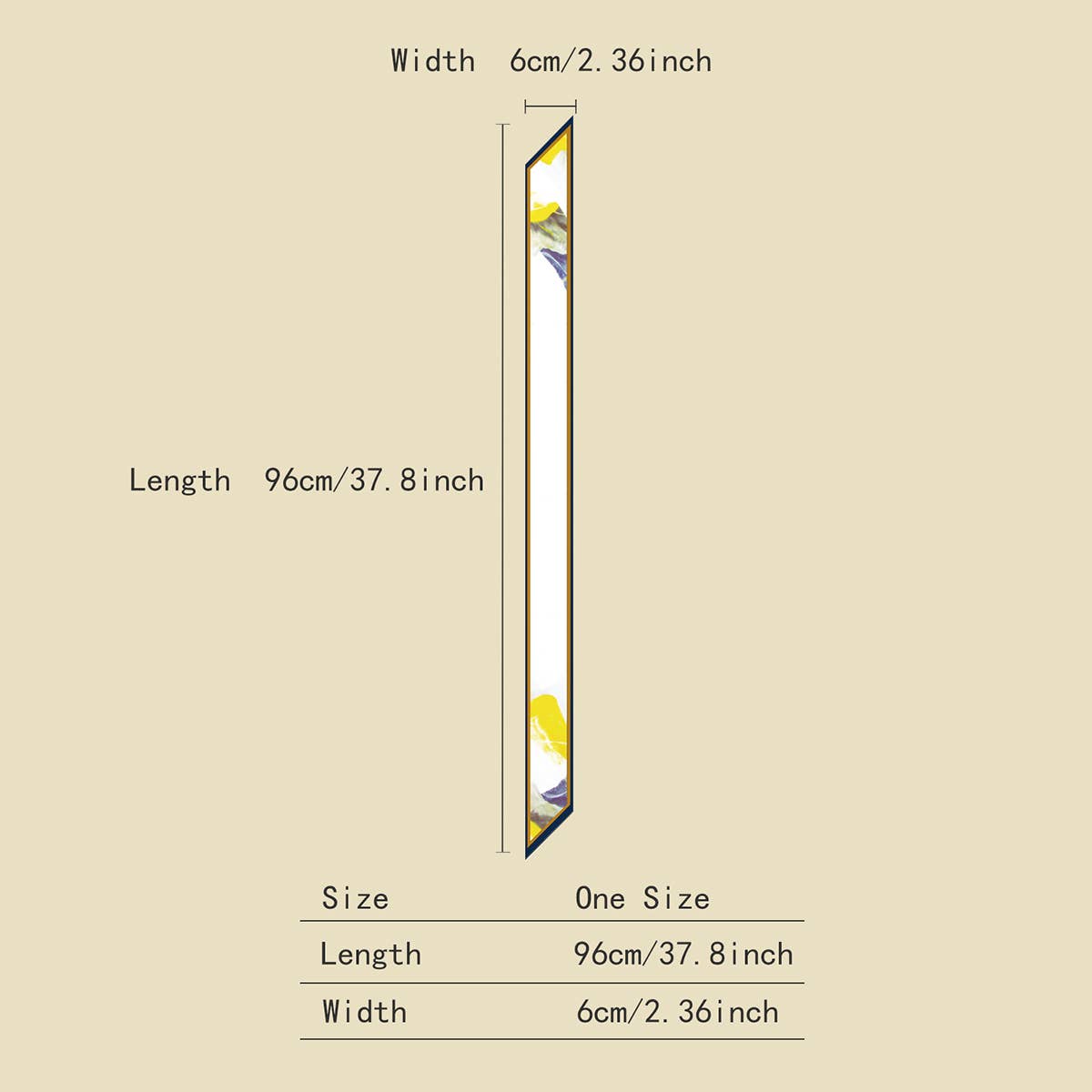 LETTER FLORAL SKINNY SCARF HAIR BOW BAG RIBBON_CWASC0070