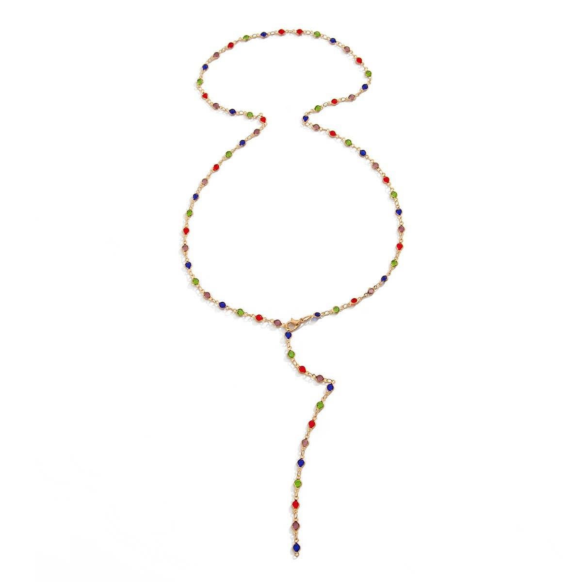 SIMPLE AND FASHIONABLE TASSEL Y CHAIN NECKLACE_CWMM3147