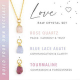 STAINLESS STEEL NECKLACE NATURAL CRYSTAL PENDANT_CWAJE1051