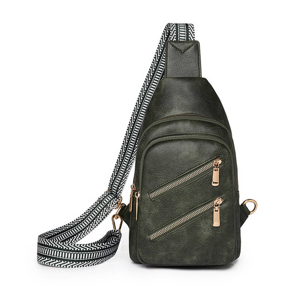 2024 NEW SIMPLE PU CHEST BAG_CWAB2734