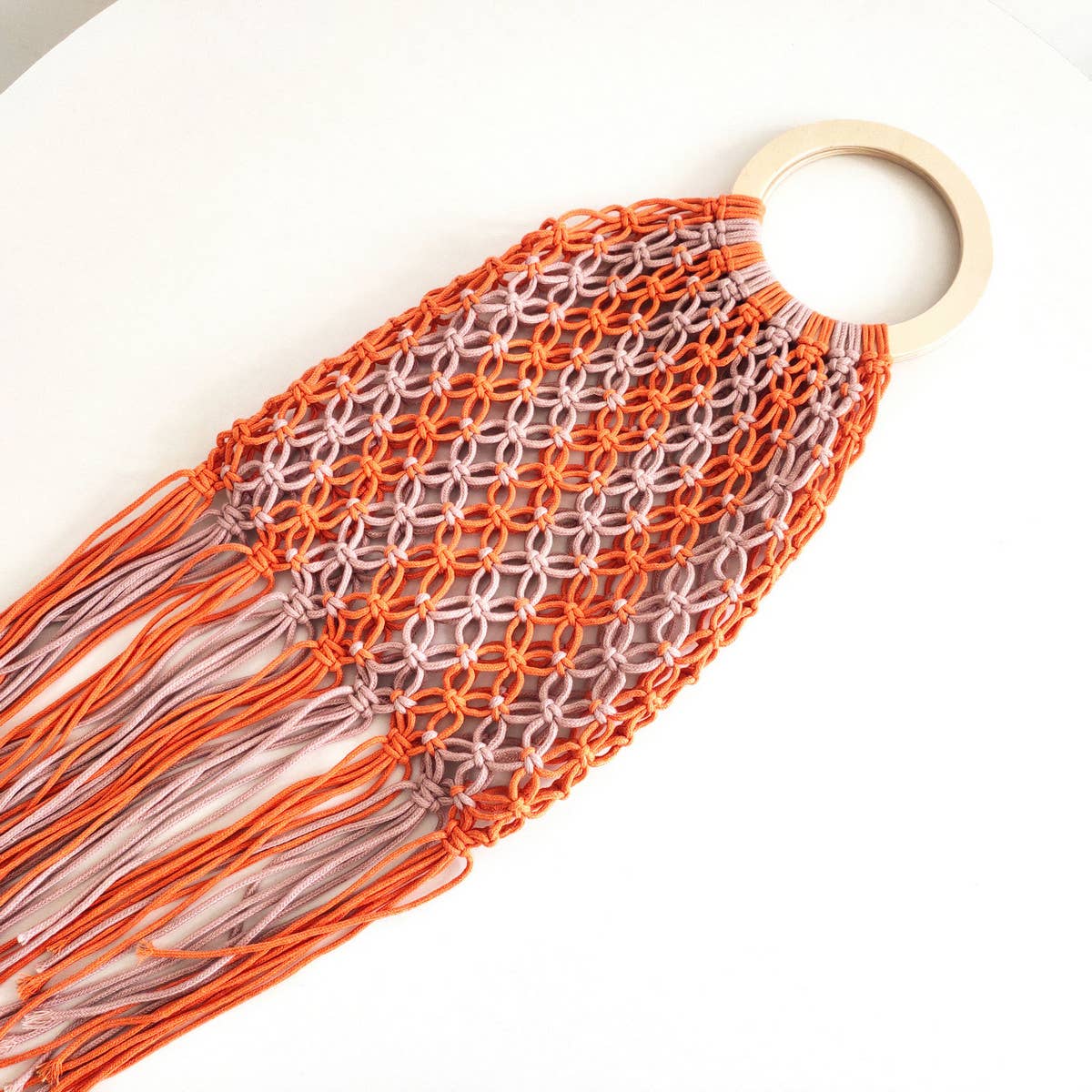 HANDMADE HOLLOW SEASIDE VACATION WOVEN BAG_CWAB1974